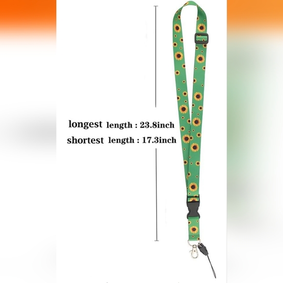 Daisy Badge Holder Lanyard Flower Neck Lanyard ID Card Holder - Picture 3 of 5
